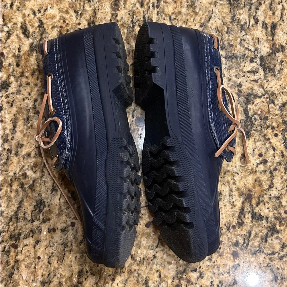 Sperry blue rainboot/deck rubber shoes, size 10, EUC | see offer in description